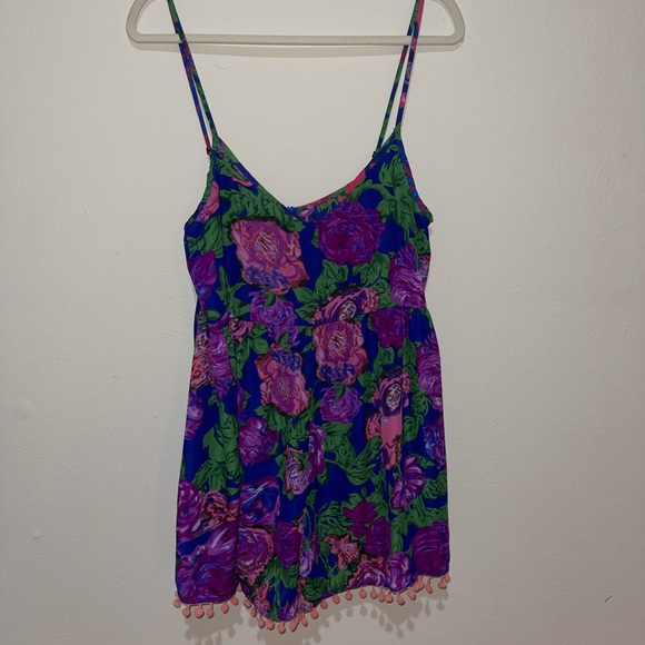 reverse - multicolor romper - SIZE LARGE 💜💙💖💚 - Picture 1 of 3